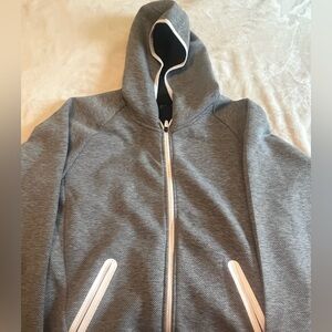 ZYIA Active full zip gray jacket with hood - size XXL